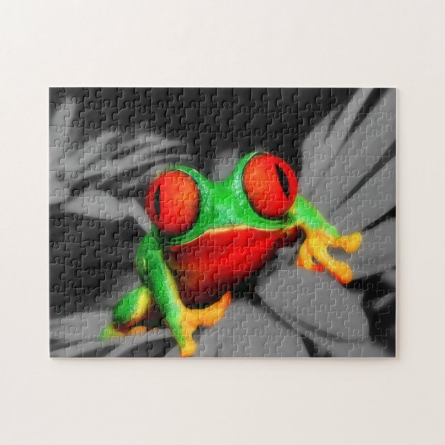 Bug-Eyed Frog Jigsaw Puzzle (Horizontal)