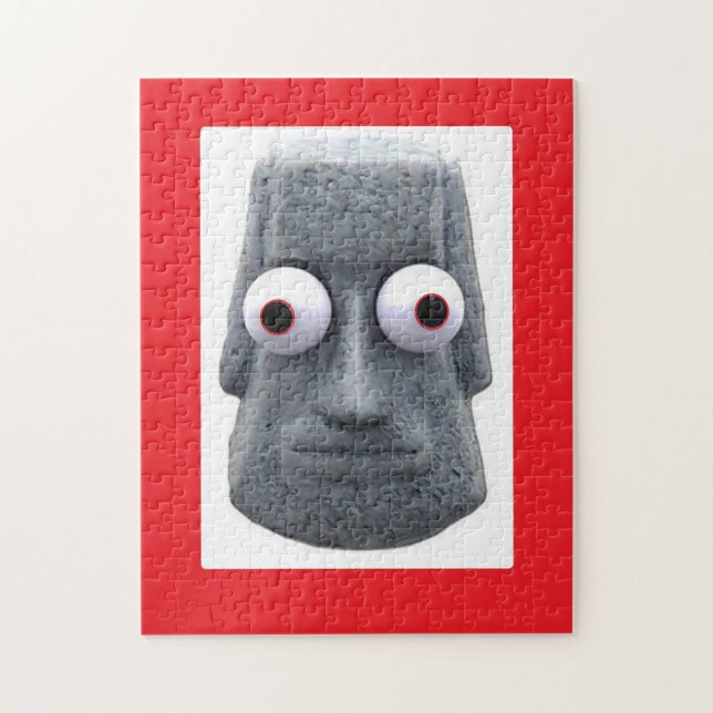 Bug-Eyed Moai'd Novelty Jigsaw Puzzle (Vertical)