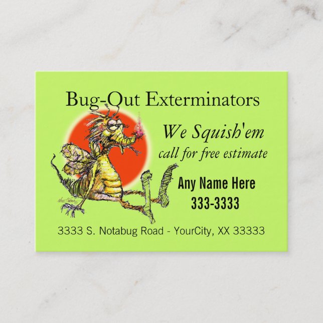 Bug-Fix Business Card (Front)