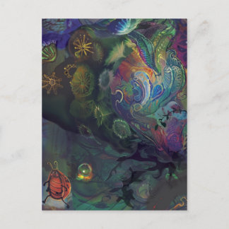 Bug goes for a walk~~~ postcard