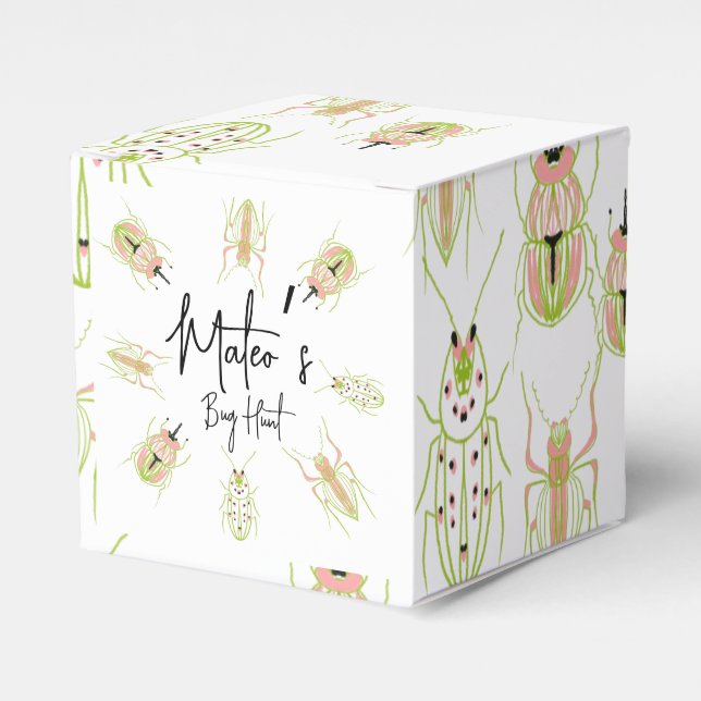 Bug Hunt Insect Birthday Hand Drawn    Favour Box (Front Side)