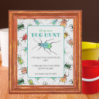Bug Hunt Party Activity Frameable