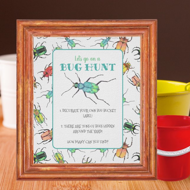 Bug Hunt Party Activity Frameable Poster (Creator Uploaded)