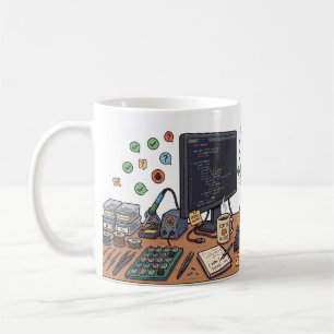 Bug Hunter Cat Programmer Mug