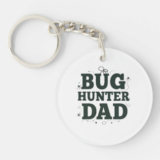 Bug Hunter Dad Keychain – Cool Custom Gift