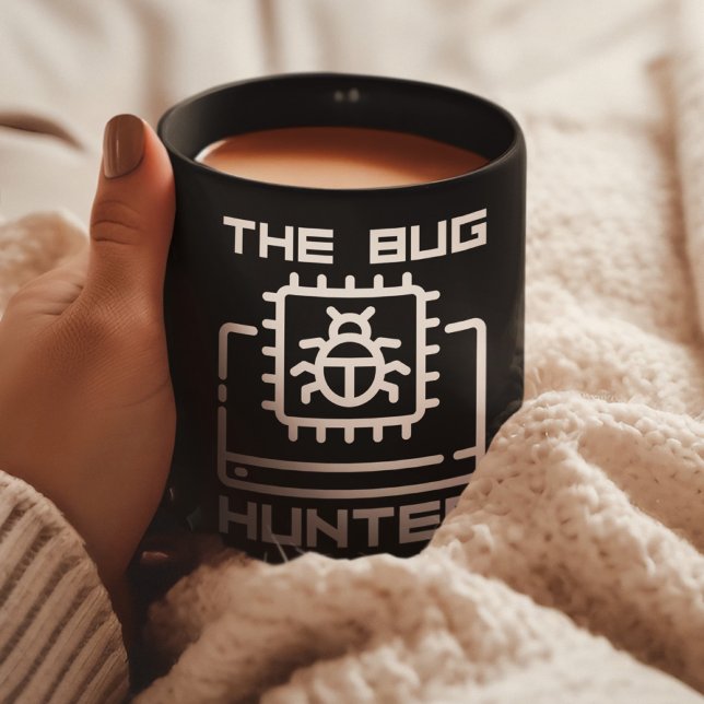 Bug Hunter Funny Computer Science Programmer Coder Coffee Mug (Creator Uploaded)