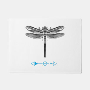 bug insect dragonfly grafic fashion style movie LO Doormat