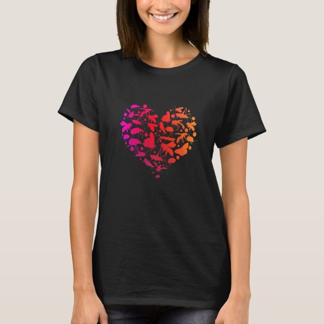 Bug Insects Heart Entomologist T-Shirt (Front)