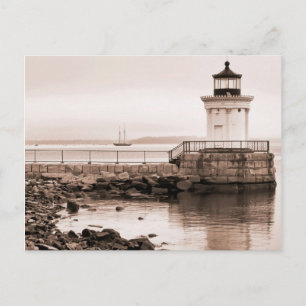Bug Light, Portland Breakwater Light Postcard