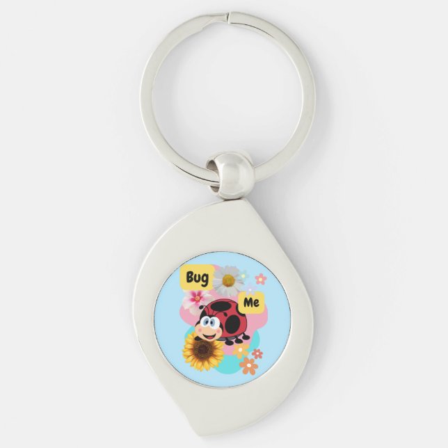 Bug Me: Ladybug  Key Ring (Front)