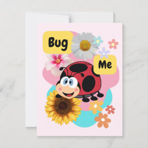 Bug Me: Ladybug Postcard