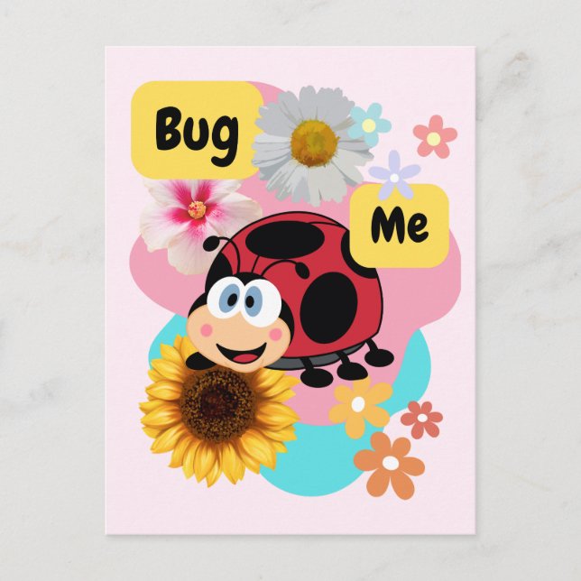 Bug Me: Ladybug  Postcard (Front)