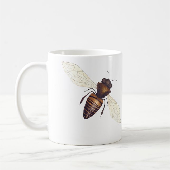 Bug Mug, Bumble Bee Coffee Mug (Left)