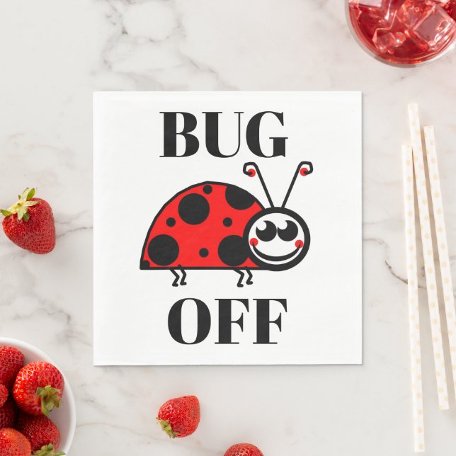 Bug Off Paper Napkin (Insitu)