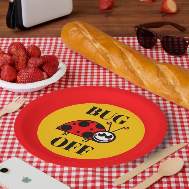 Bug Off Paper Plate (Picnic)
