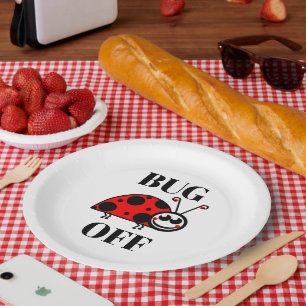 Bug Off Paper Plate
