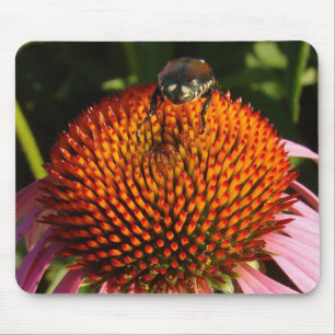 Bug on Flower Mouse Pad