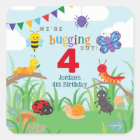 Bug Party Birthday Cute Colourful