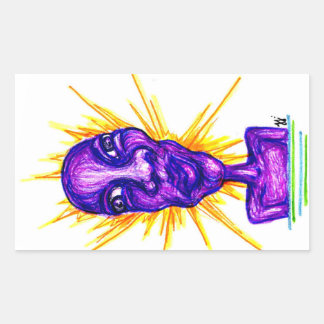 bug rectangular sticker