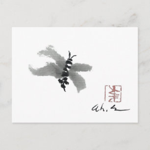 Bug, Sumi-e by Andrea Erickson Postcard