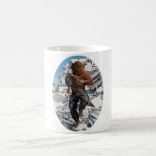 Bugbear Hero Rescuing Child Fantasy Art Coffee Mug