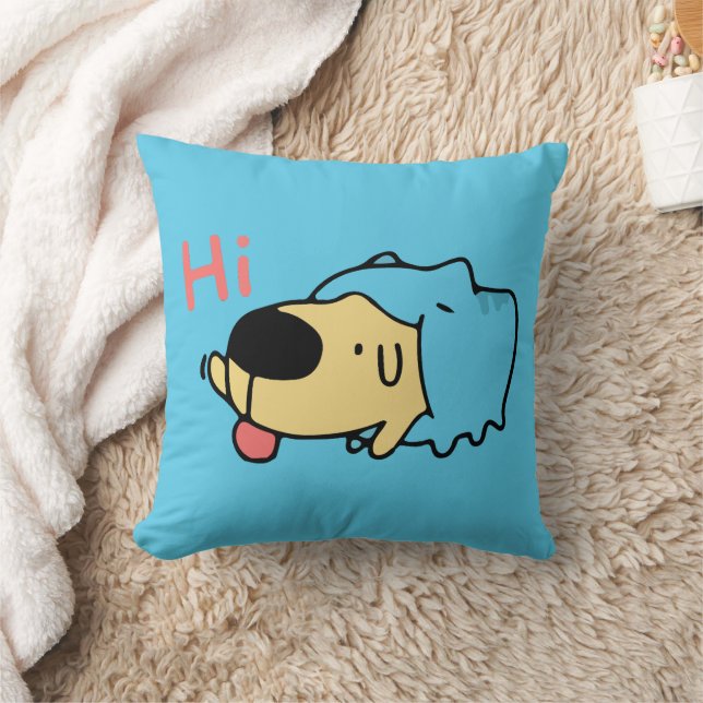 BugCat Capoo cat and DogDog, Kawaii Comic Cat dog Cushion (Blanket)
