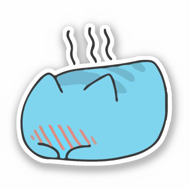 BugCat Capoo cat, Kawaii Comic Cat (Front)