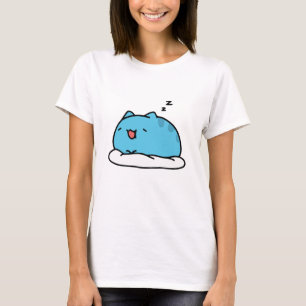 BugCat Capoo cat, Kawaii Comic Cat Sleeping T-Shirt