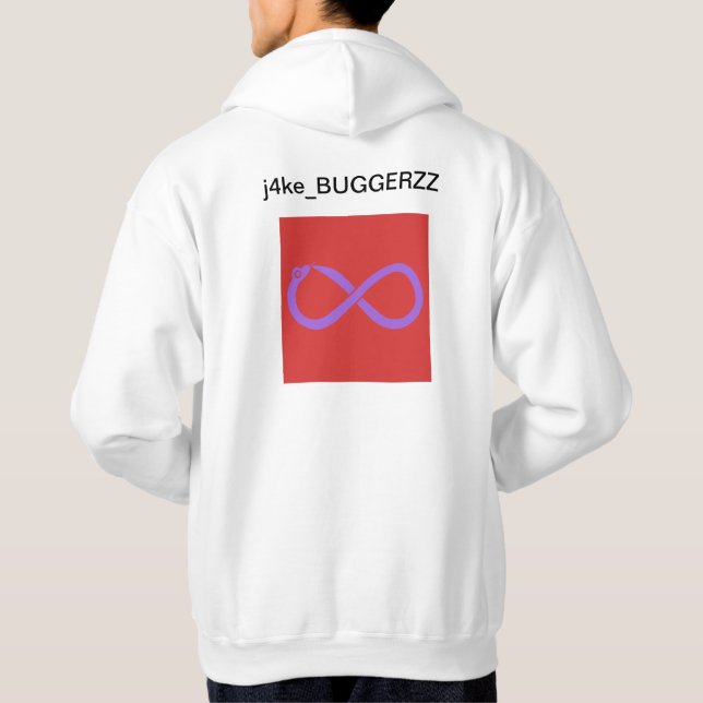 BUGGERZZ white hoodie (Back)