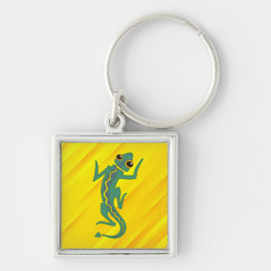 Buggi Green Lizard Artistic Clipart-27847 Key Ring