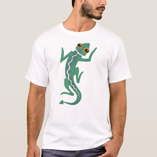 Buggi Green Lizard Artistic Clipart-27847 T-Shirt (Front)
