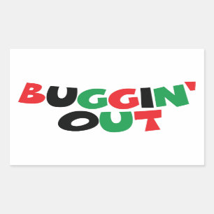 Buggin' Out Rectangular Sticker