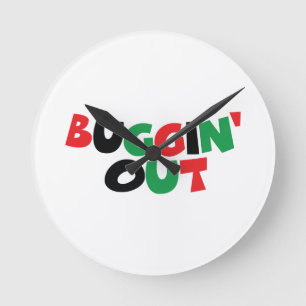 Buggin' Out Round Clock