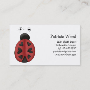 Buggin' You · Ladybug Hearts Business Card