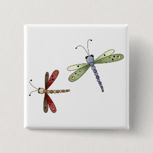 Buggin' You Too · Dragonflies 15 Cm Square Badge