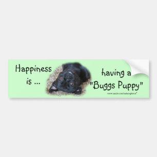 "Buggs Puppy Bumpersticker- customise Bumper Sticker