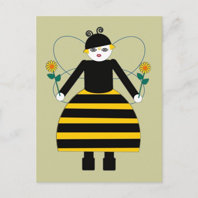 Buggy Martzkins Honey Bee Postcard (Front)