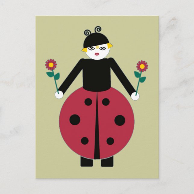 Buggy Martzkins Ladybug Postcard (Front)