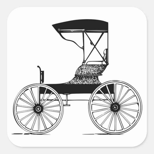 Buggy Square Sticker (Front)