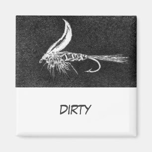 "Buggy Wet Fly" Dish Washer Status Magnet