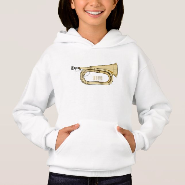 Bugle cartoon illustration  (Front)