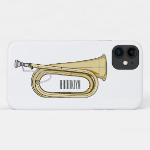 Bugle cartoon illustration  iPhone 11 case