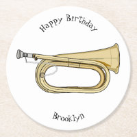 Bugle cartoon illustration