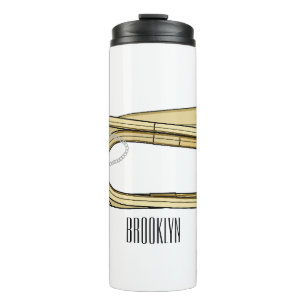 Bugle cartoon illustration  thermal tumbler