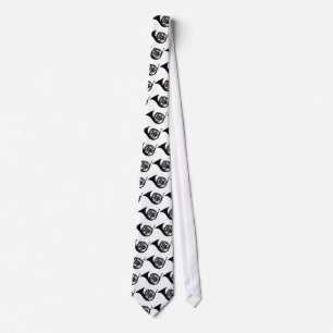 Bugle french horn tie