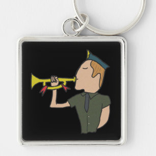Bugle Key Ring