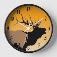 Bugling Bull Elk at Sunset Original Wildlife Art