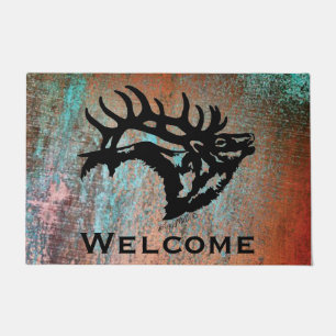 Bugling Bull Elk Doormat