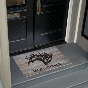 Bugling Bull Elk Doormat