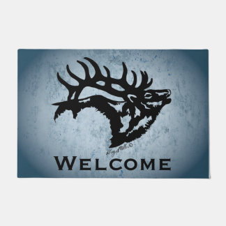 Bugling Bull Elk Doormat